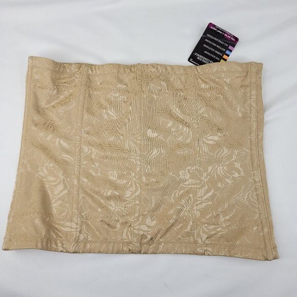 NEW XL MAIDENFORM TAN NUDE TUMMY SLIMMING CORSET SMOOTH & SHAPE extra large NWT - Picture 9 of 9